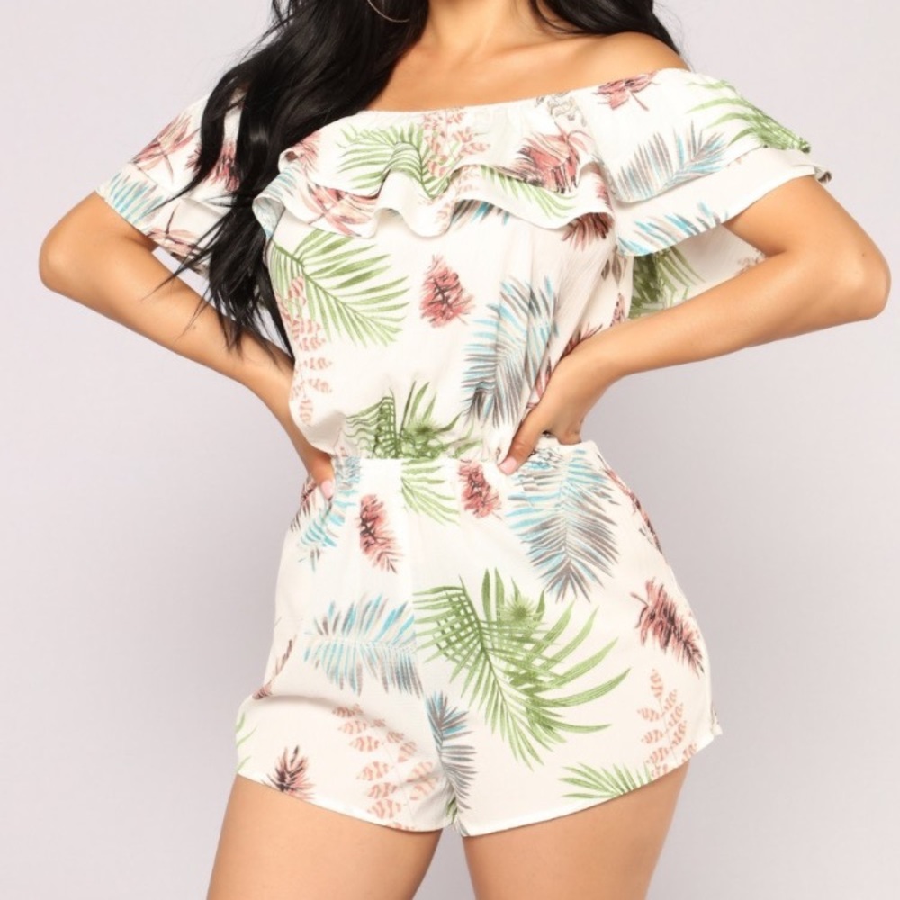 Off the shoulder romper